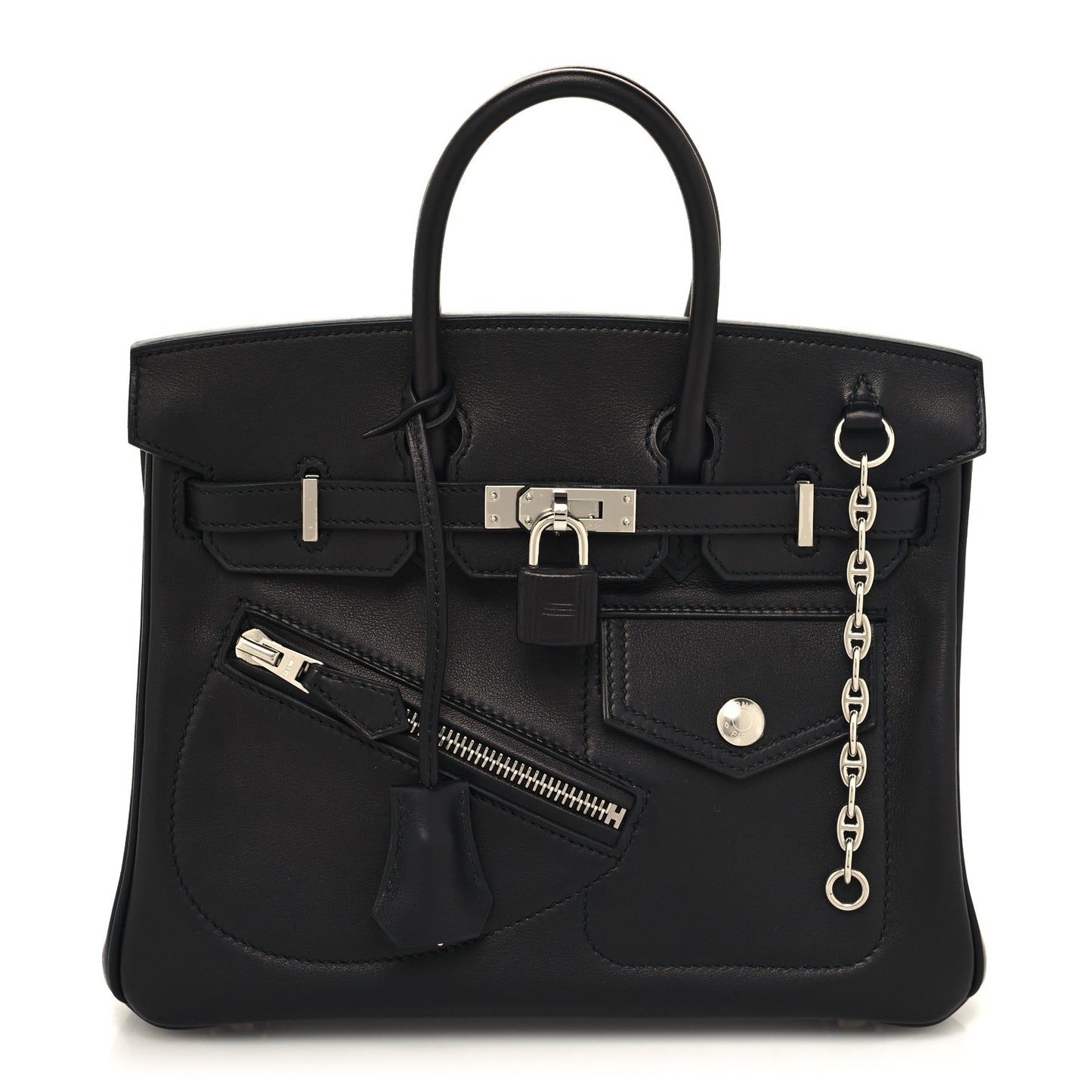Veau Volupto Rock Birkin 25 Black