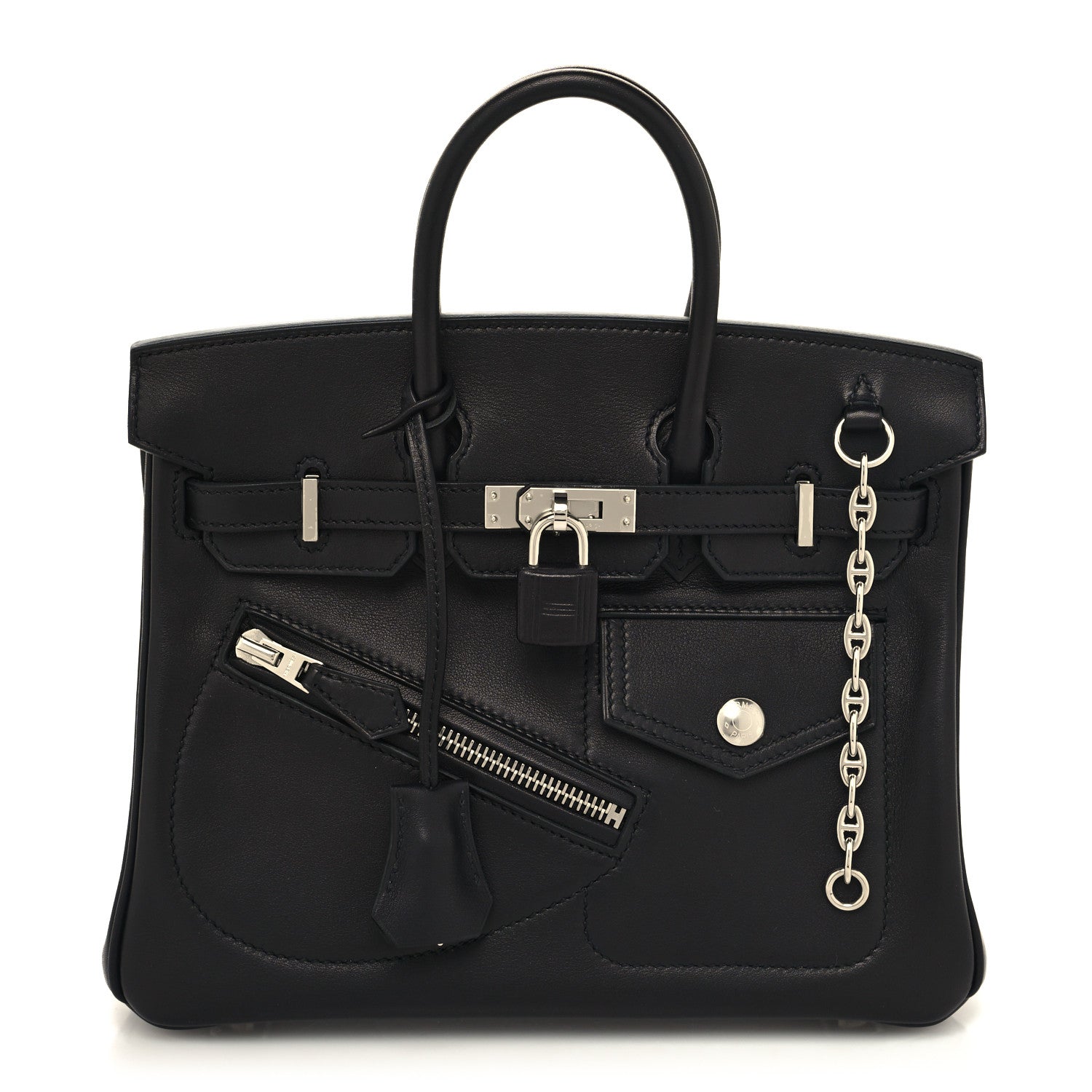 Hermes Veau Volupto Rock Birkin 25 Black 1 of 13