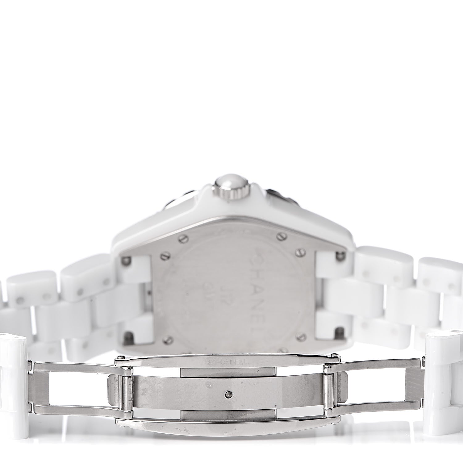 Chanel Stainless Steel Ceramic 38mm J12 GMT Automatic Watch White 5 of 7