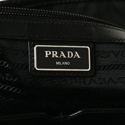 Prada Tessuto Nylon Saffiano Shopping Tote Black 11 of 15