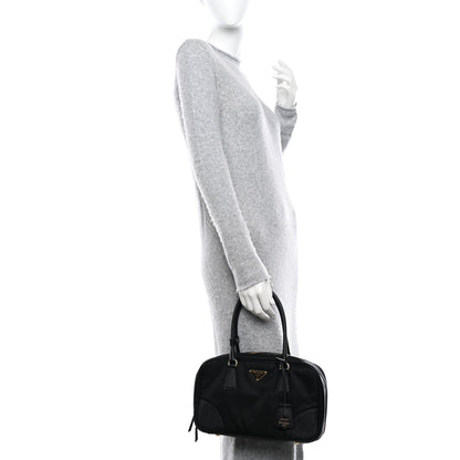 Prada Re-Nylon Saffiano Large Re-Edition 1978 Two Handle Bag Black 2 of 10