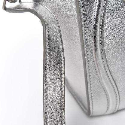 Celine Laminated Lambskin Nano Luggage Silver 11 of 11