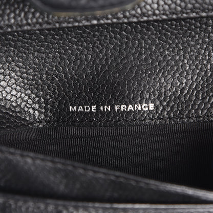 Chanel Caviar Quilted Large Gusset Flap Wallet Black 7 of 11