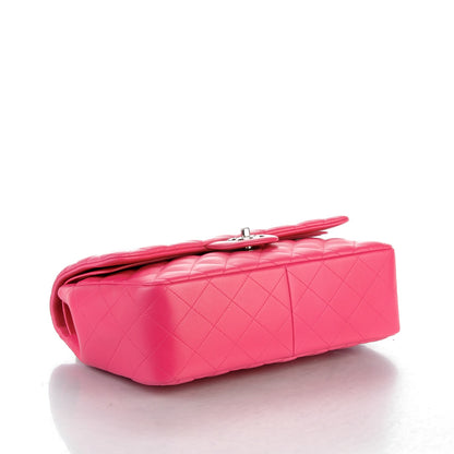 Chanel Lambskin Quilted Jumbo Double Flap Dark Pink 4 of 7