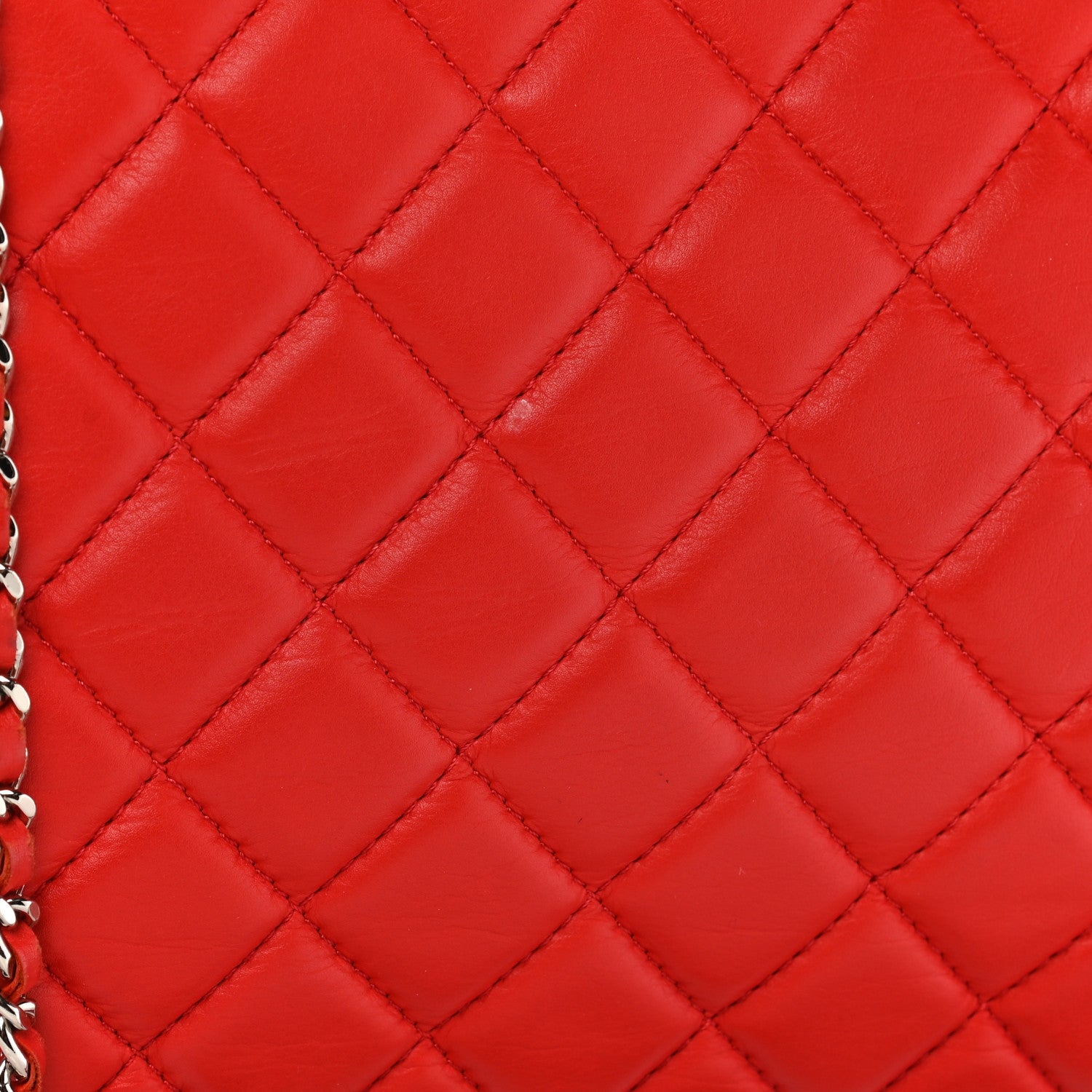 Chanel Lambskin Quilted Chanel 3 Maxi Flap Bag Red 27 of 37