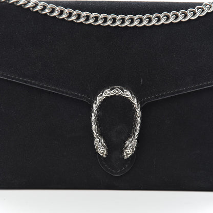 Gucci Suede Mini Dionysus Chain Wallet Black 9 of 9