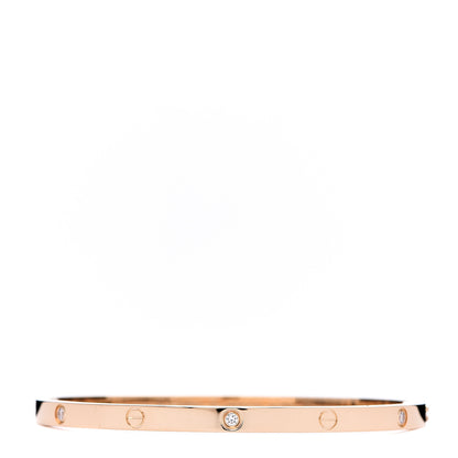Cartier 18K Yellow Gold 6 Diamond Small LOVE Bracelet 16 1 of 4