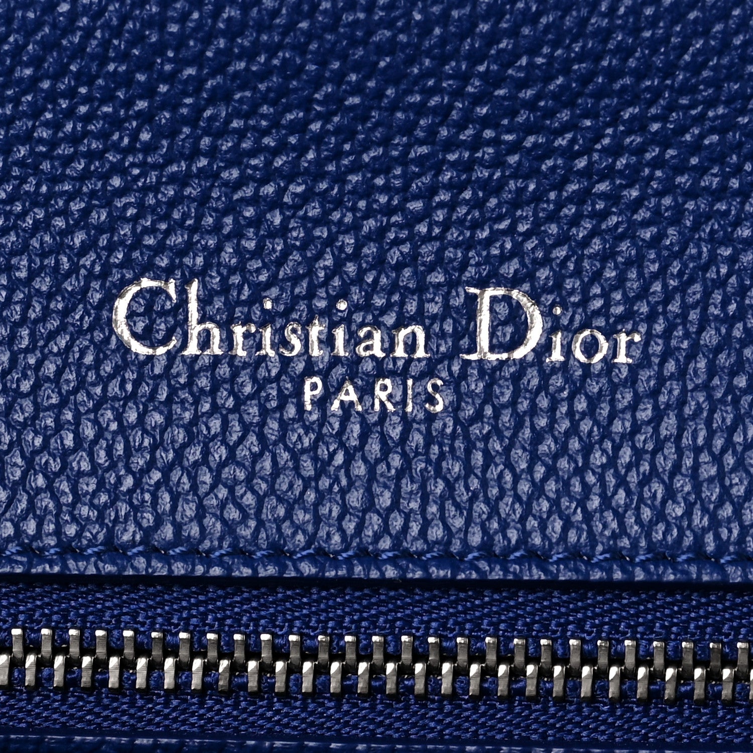 Christian Dior Grained Calfskin Small Diorama Flap Bag Bleu De Minuit 6 of 9