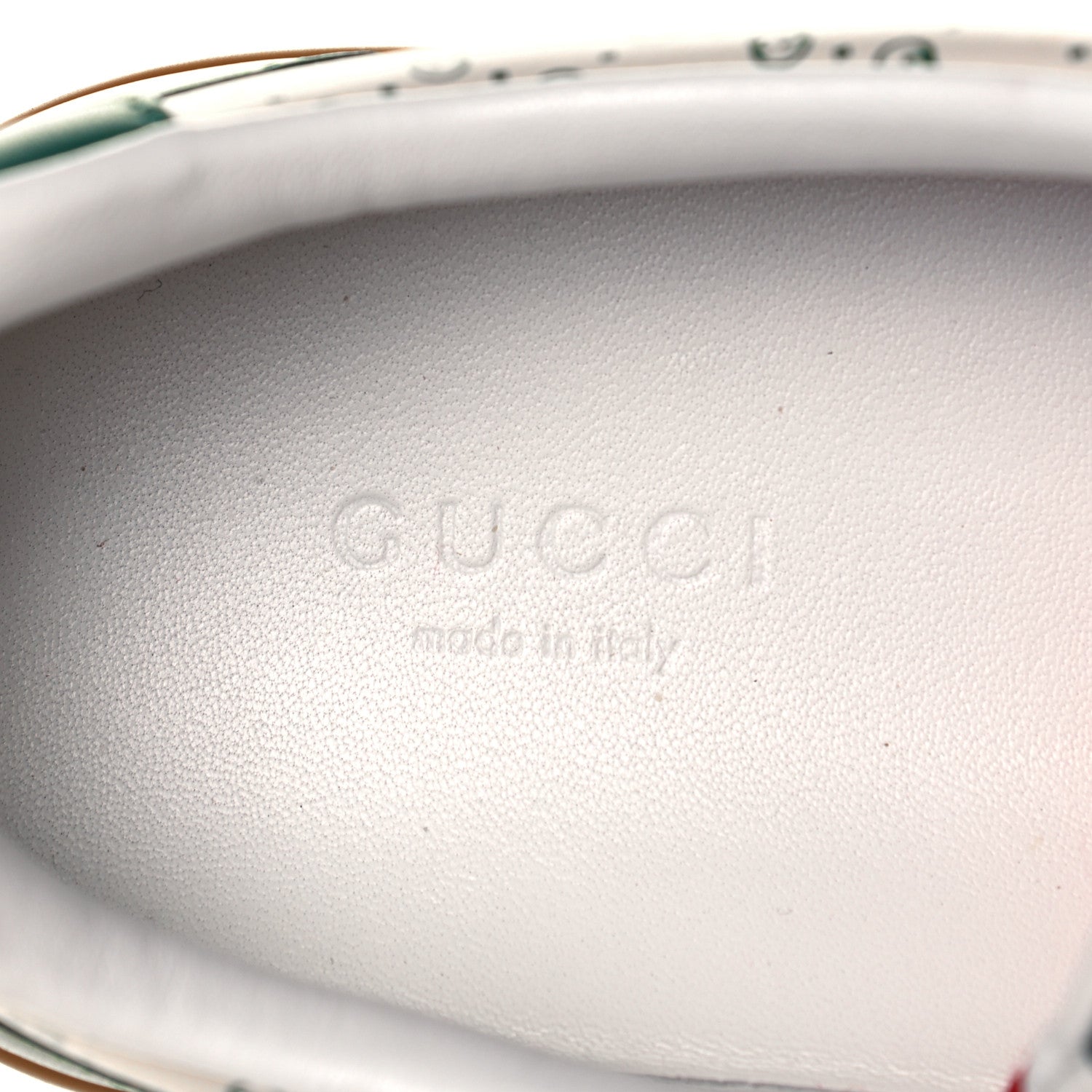 Gucci X DAPPER DAN Calfskin Suede GG Micro Monogram G74 Sneakers 36.5 Emerald Mystic White 8 of 10