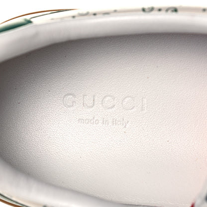 Gucci X DAPPER DAN Calfskin Suede GG Micro Monogram G74 Sneakers 36.5 Emerald Mystic White 8 of 10
