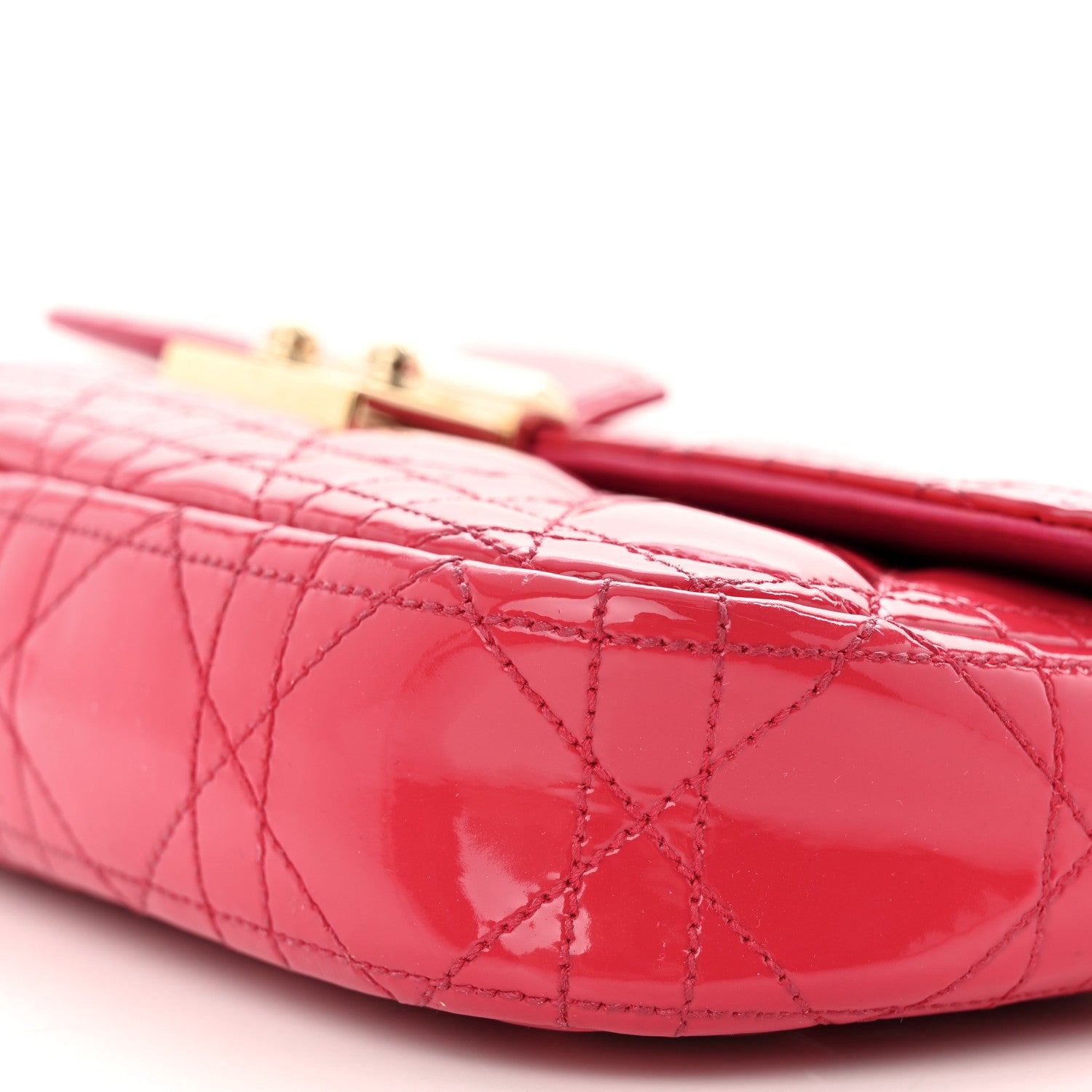 Christian Dior Patent Cannage Miss Dior Promenade Pouch Fuchsia 10 of 10