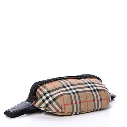 Burberry Nylon Vintage Check Sonny Bum Bag Archive Beige Black 3 of 12