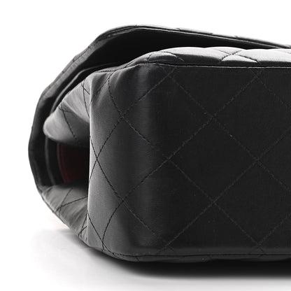 Chanel Lambskin Quilted Jumbo Double Flap Black 8 of 13