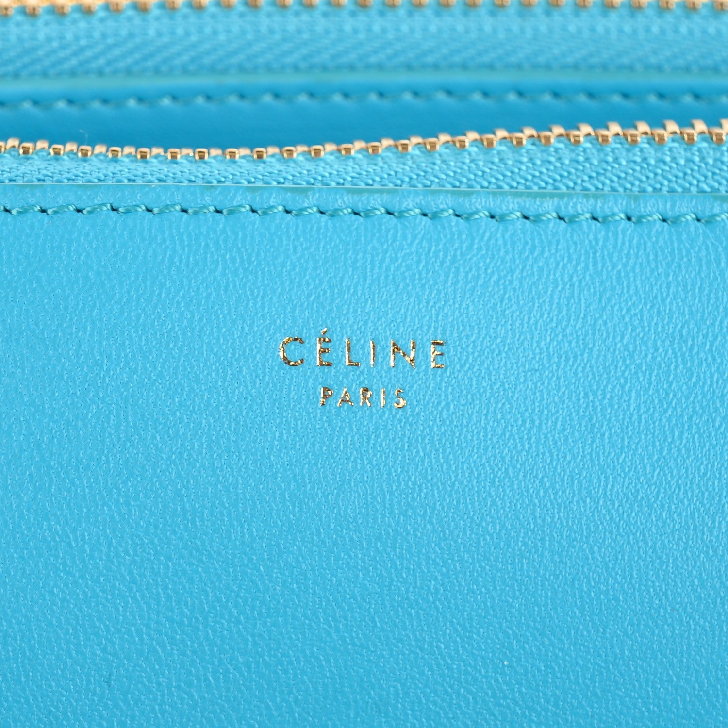 Celine Lambskin Small Trio Crossbody Bag Turquoise 8 of 8