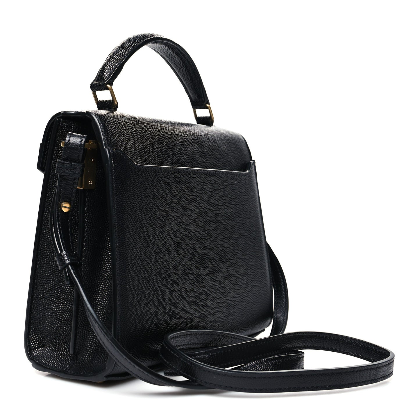 Grain de Poudre Mini Classic Monogram Cassandra Top Handle Black Rouge Legion