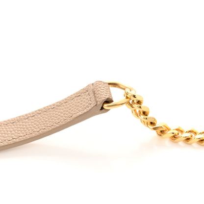 Saint Laurent Grain De Poudre Matelasse Monogram Mini Lou Camera Bag Dark Beige 11 of 11