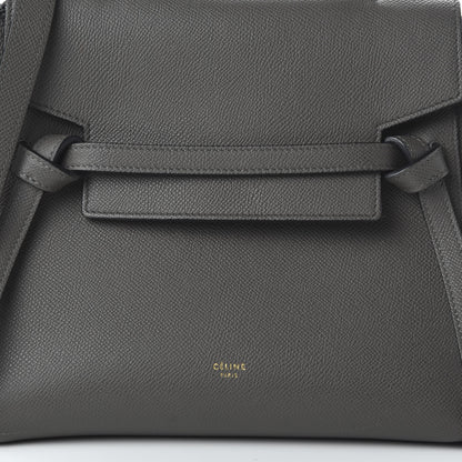 Celine Grained Calfskin Micro Belt Bag Grey 8 of 8