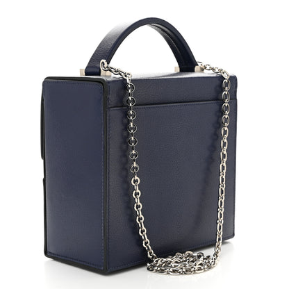 Hermes Chevre Mysore Cinhetic Boxy Top Handle Bag Blue Encre 3 of 11