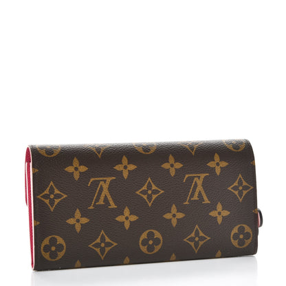 Louis Vuitton Monogram Bloom Flower Emilie Wallet 3 of 7