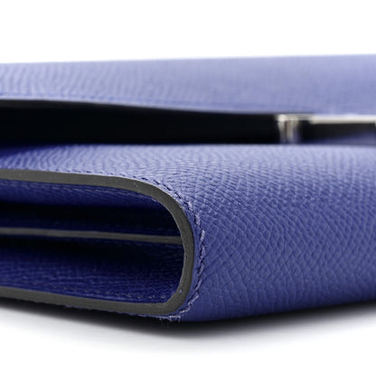 Hermes Epsom Constance Long Wallet Bleu Electrique 12 of 18