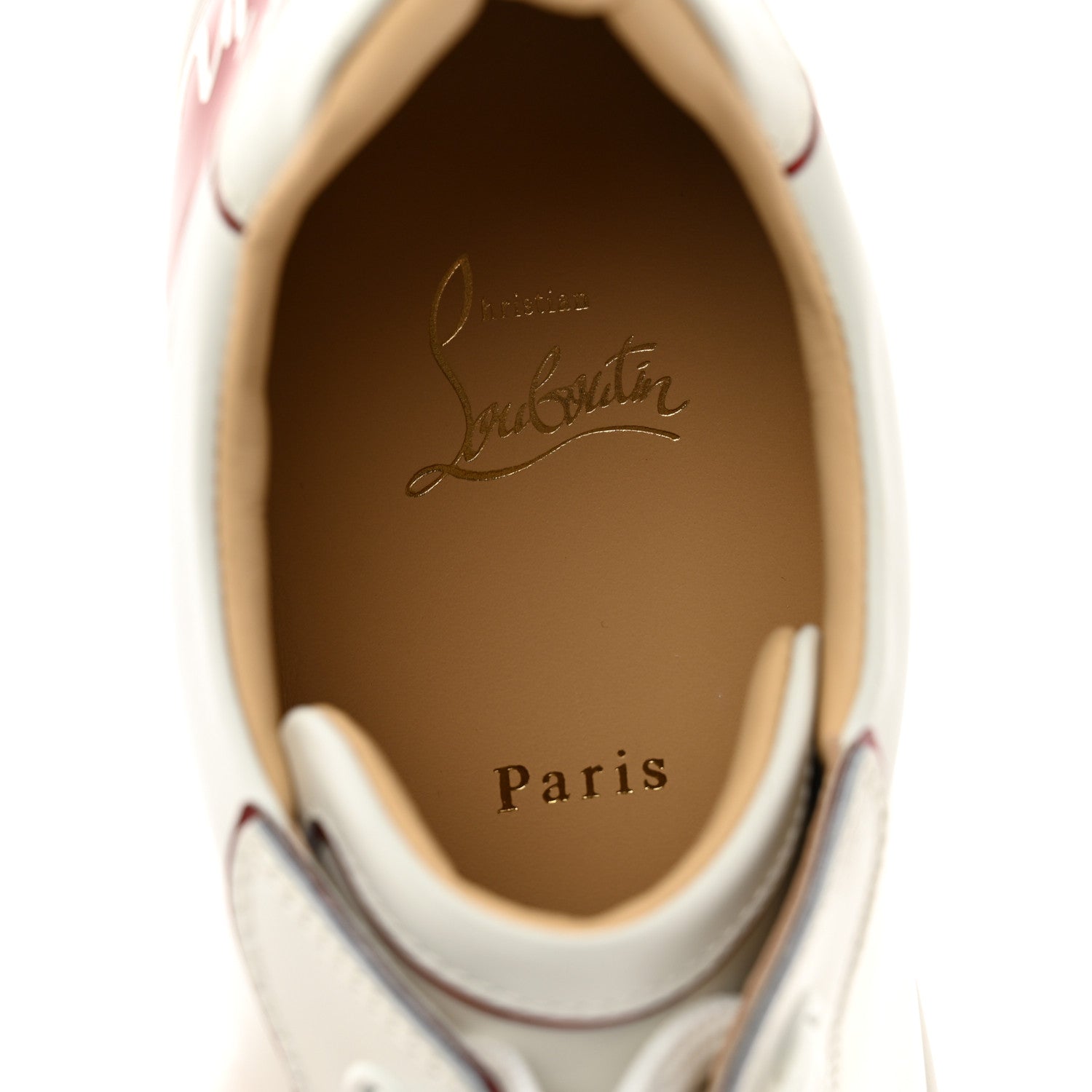 Christian Louboutin Patent Calfskin Womens Fun Vieira Flat Sneakers 40 41 White Loubi 7 of 10