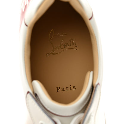 Christian Louboutin Patent Calfskin Womens Fun Vieira Flat Sneakers 40 41 White Loubi 7 of 10