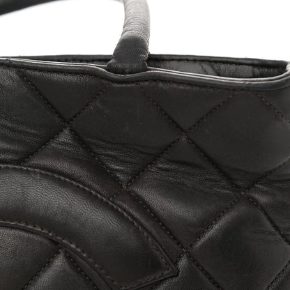 Chanel Lambskin Quilted Medallion Tote Black 15 of 16