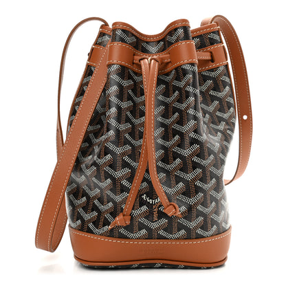 Goyard Goyardine Petit Flot Bucket Bag PM Black Gold 1 of 9