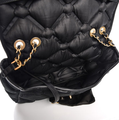Chanel Calfskin Quilted Large Chesterfield Flap Black 6 of 9
