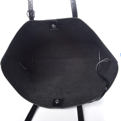 Saint Laurent Patent Calfskin Large Shopping Tote Black 5 of 9