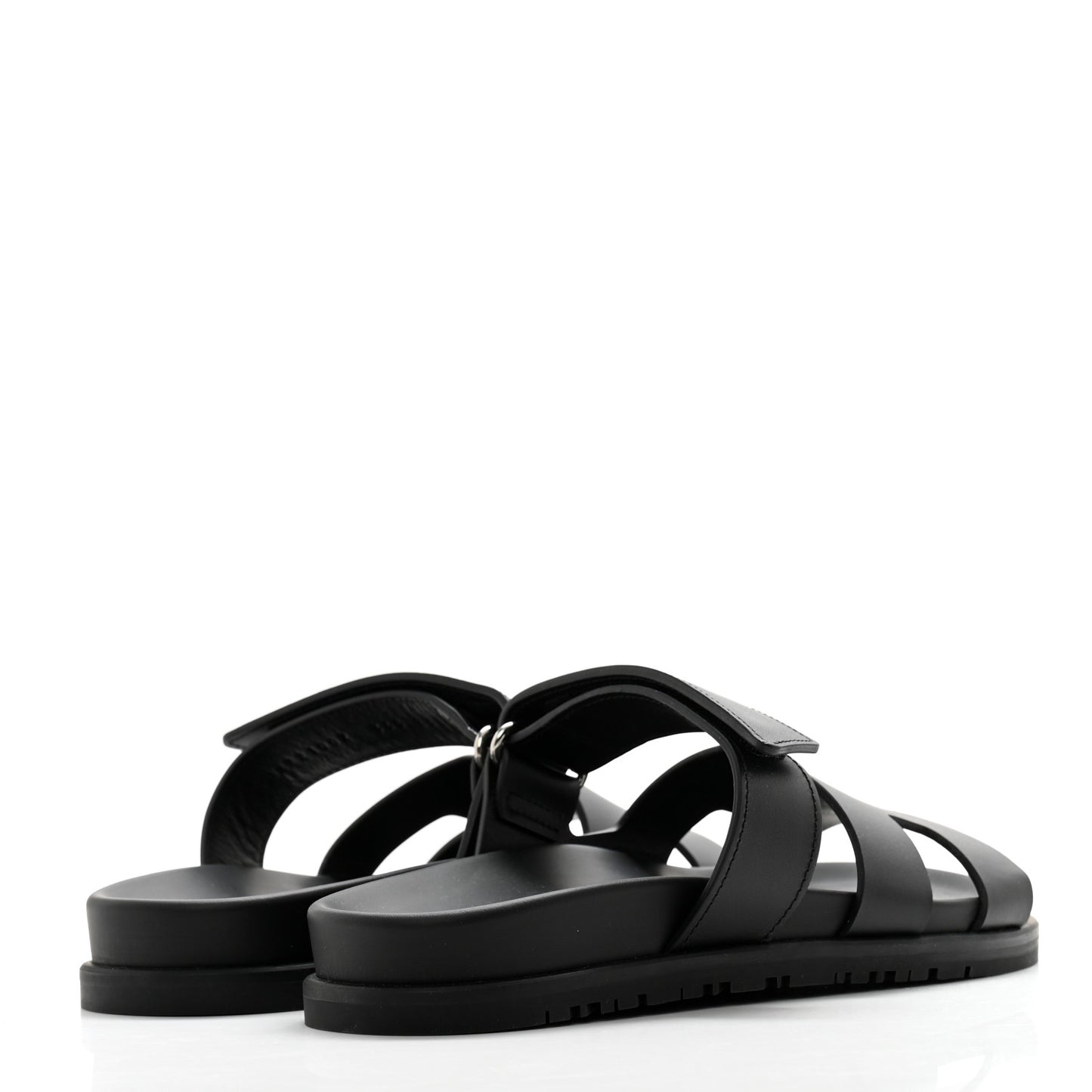 Calfskin Womens Chypre Sandals 36.5 Black