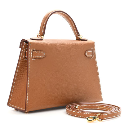 Hermes Epsom Mini Kelly Sellier 20 Gold 3 of 11