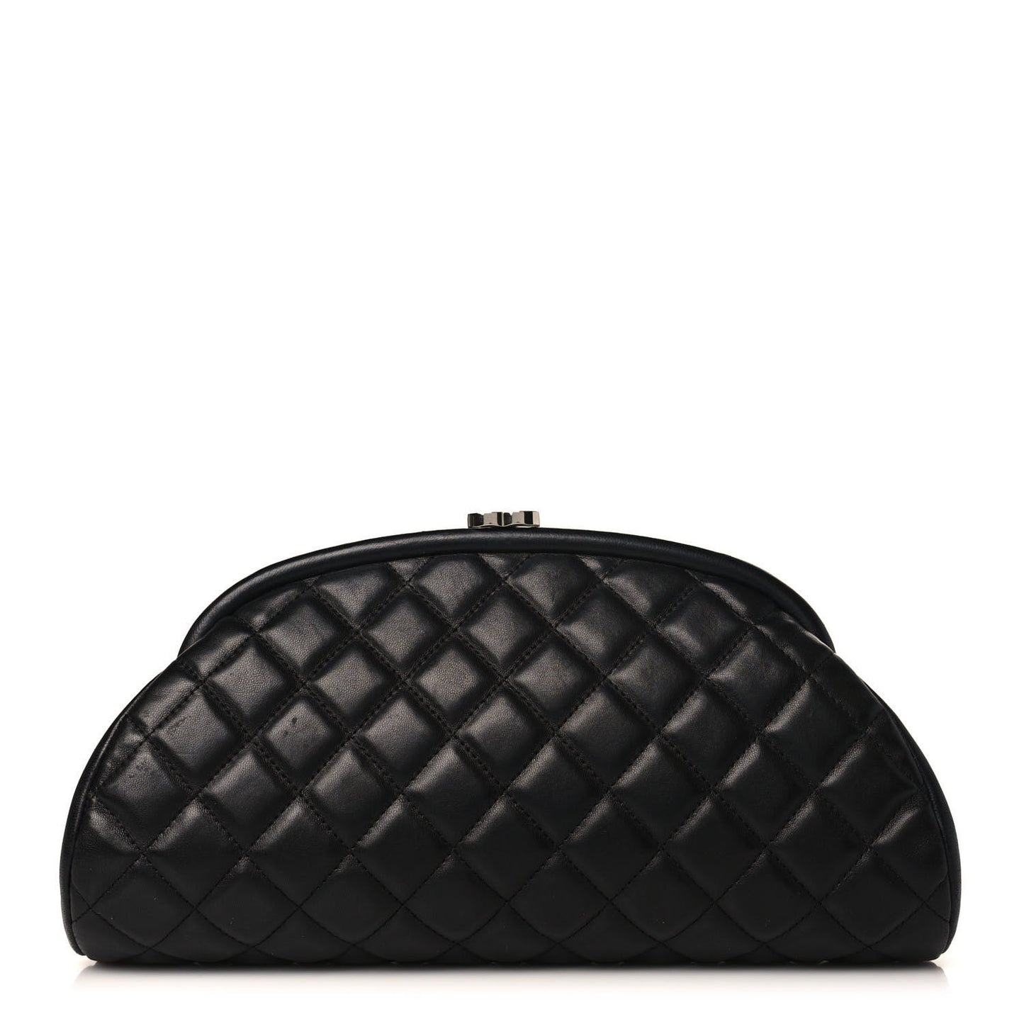 Lambskin Quilted Timeless Clutch Black