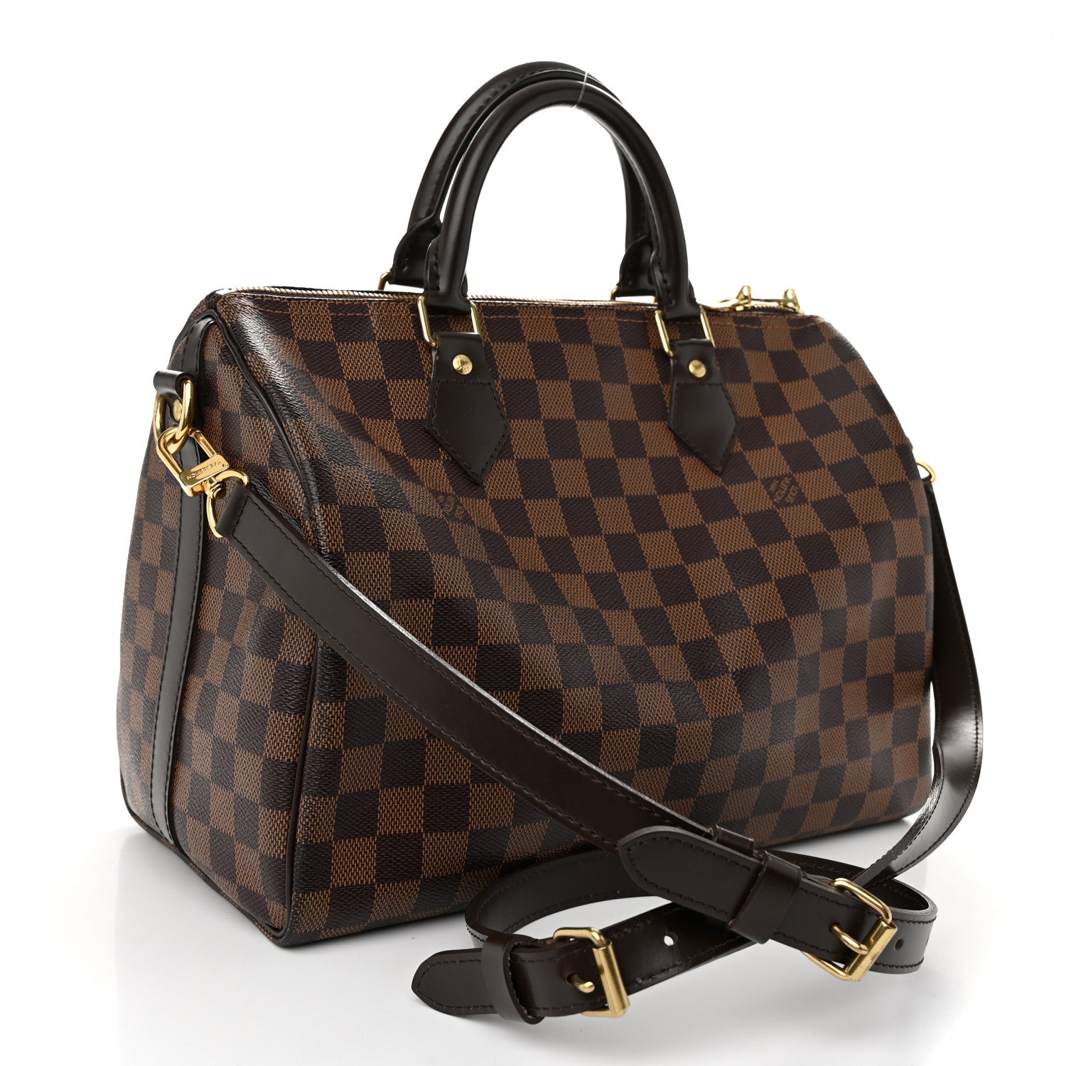 Louis Vuitton Damier Ebene Speedy Bandouliere 30 3 of 10