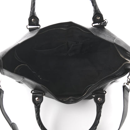 Balenciaga Chevre Silver Metallic Edge Hardware City Black 4 of 9