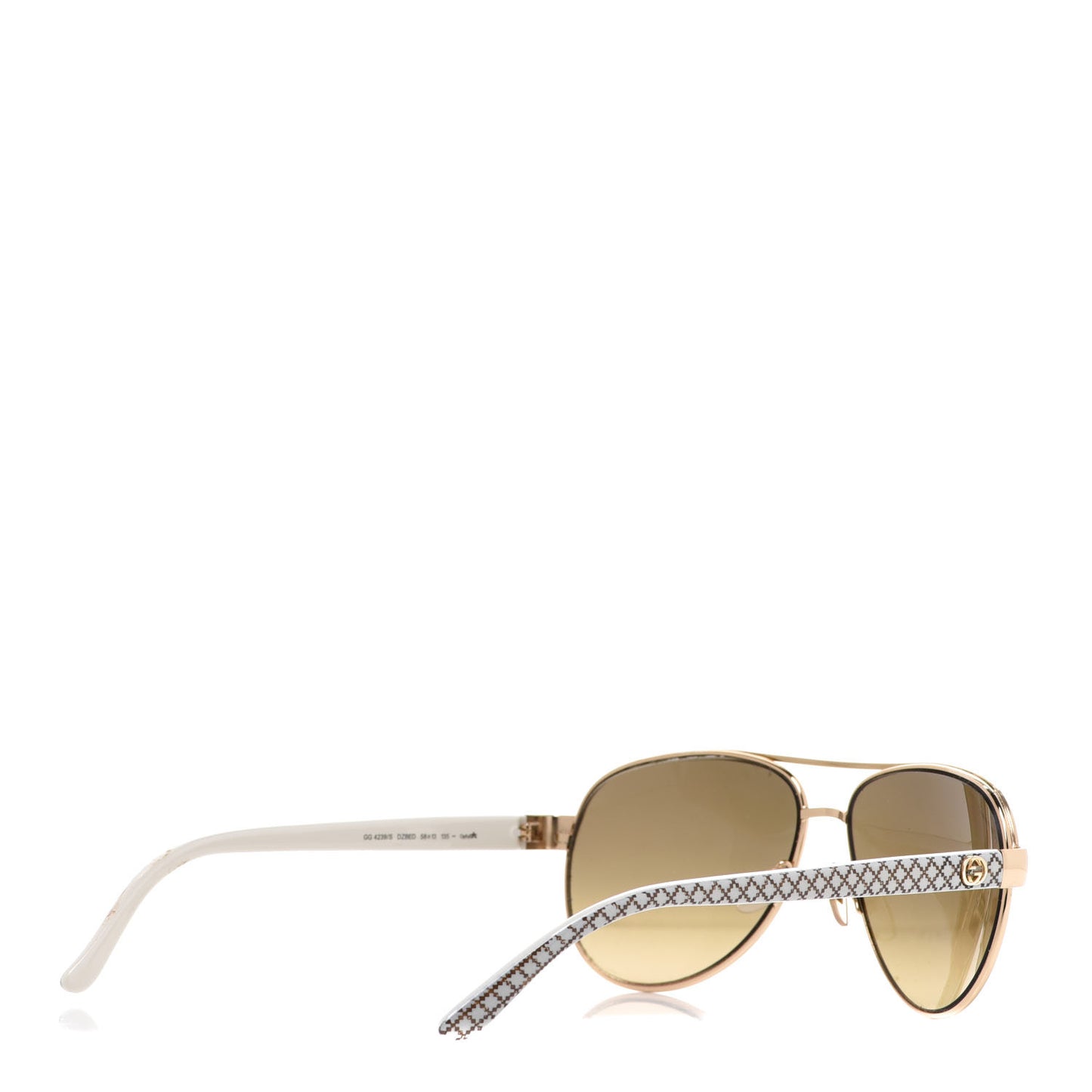 Aviator Sunglasses GG4239/S White Gold