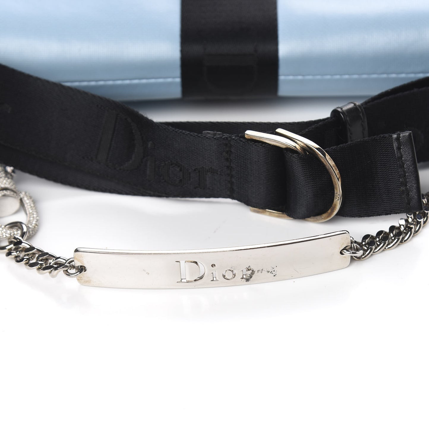 Coated Canvas Crystal Hardcore Bag Light Blue