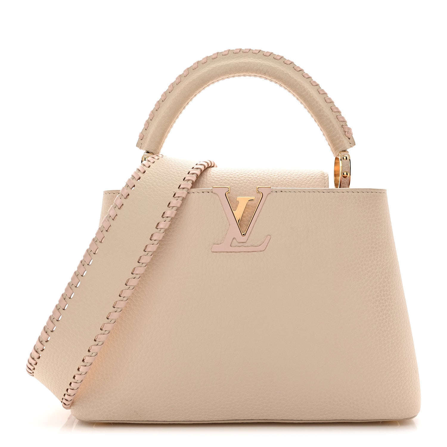 Louis Vuitton Taurillon Capucines BB Cream Beige Pearly Pink 1 of 10