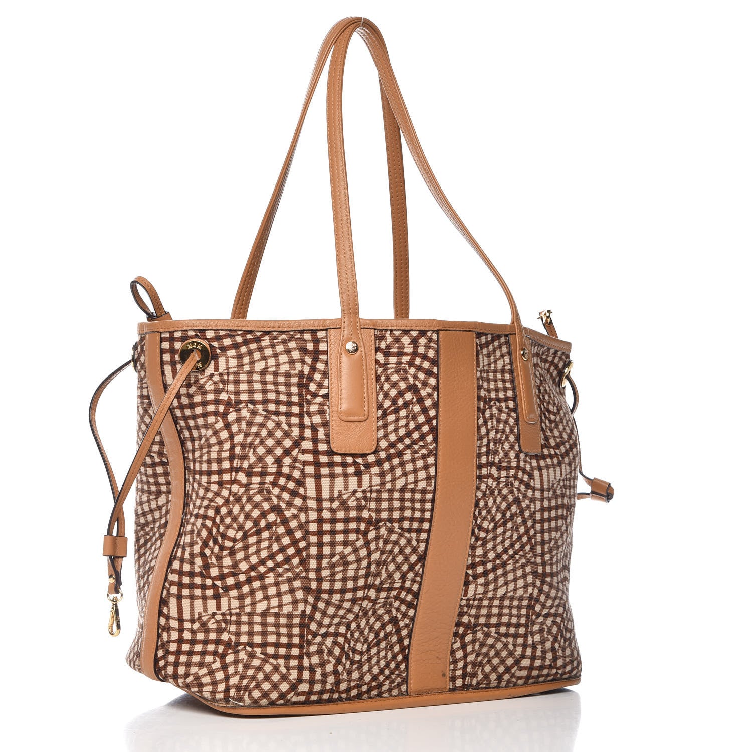 MCM Visetos Medium Liz Reversible Shopper Tote Cognac 7 of 16