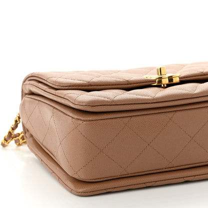 Chanel Caviar Quilted Coco First Flap Beige 9 of 11