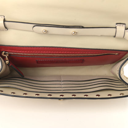 Valentino Garavani Nappa Rockstud Spike Wallet on Chain Light Ivory 7 of 12