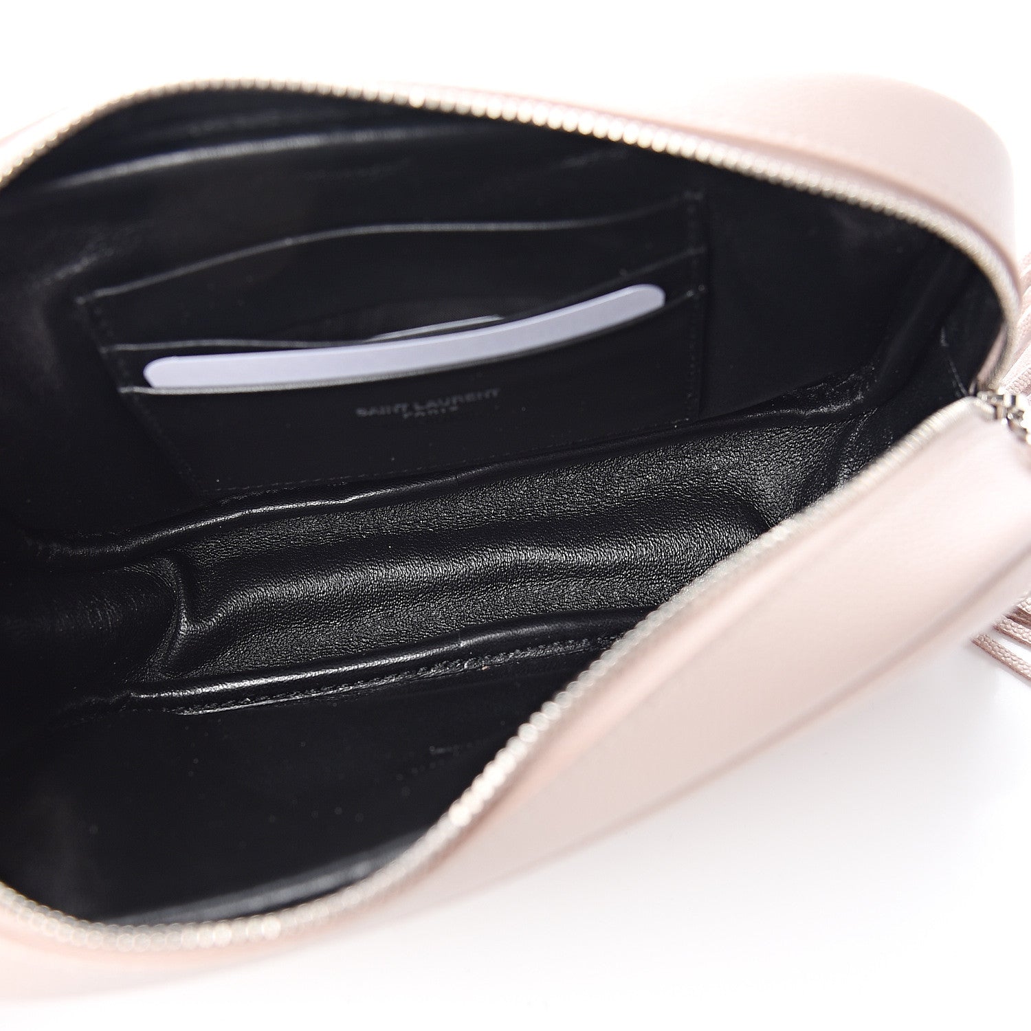 Saint Laurent Grain De Poudre Matelasse Monogram Mini Lou Camera Bag Marble Pink 4 of 10