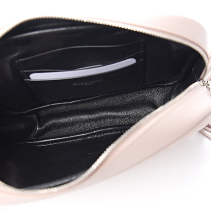 Saint Laurent Grain De Poudre Matelasse Monogram Mini Lou Camera Bag Marble Pink 4 of 10