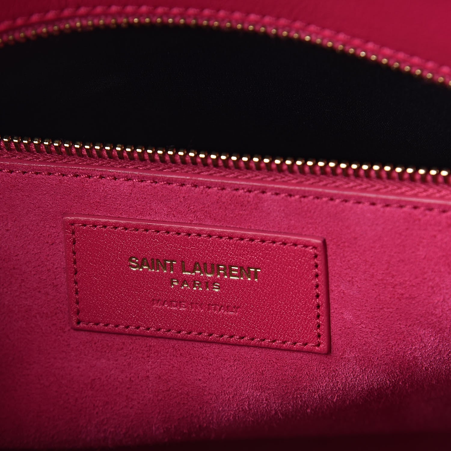 Saint Laurent Calfskin Small Sac De Jour Lipstick Fuchsia 6 of 9