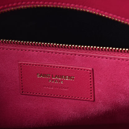 Saint Laurent Calfskin Small Sac De Jour Lipstick Fuchsia 6 of 9