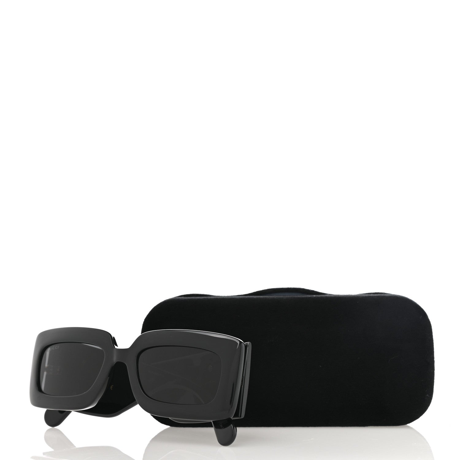 Gucci Acetate Rectangular Sunglasses GG0811S Black 9 of 9