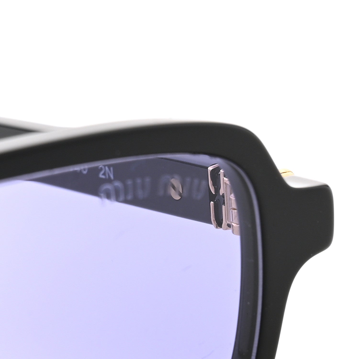 Miu Miu Acetate Rectangle Regard Sunglasses SMU11Z Black 8 of 10