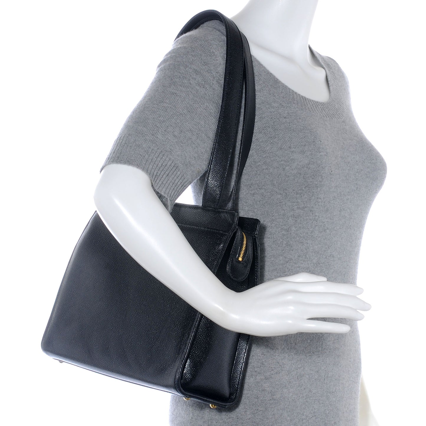 Caviar Shoulder Bag Black