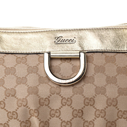 Gucci Metallic Monogram D Gold Tote Gold 14 of 14