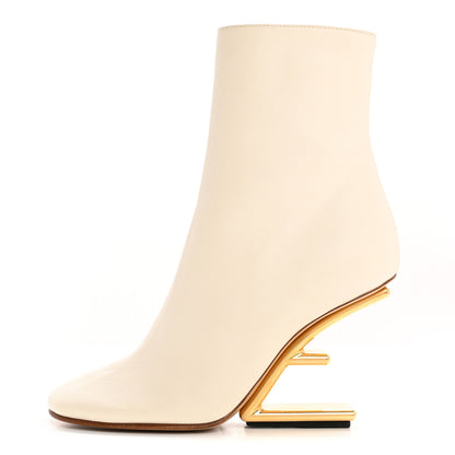 Fendi Nappa Fendi First 95mm Booties 36 White 1 of 11